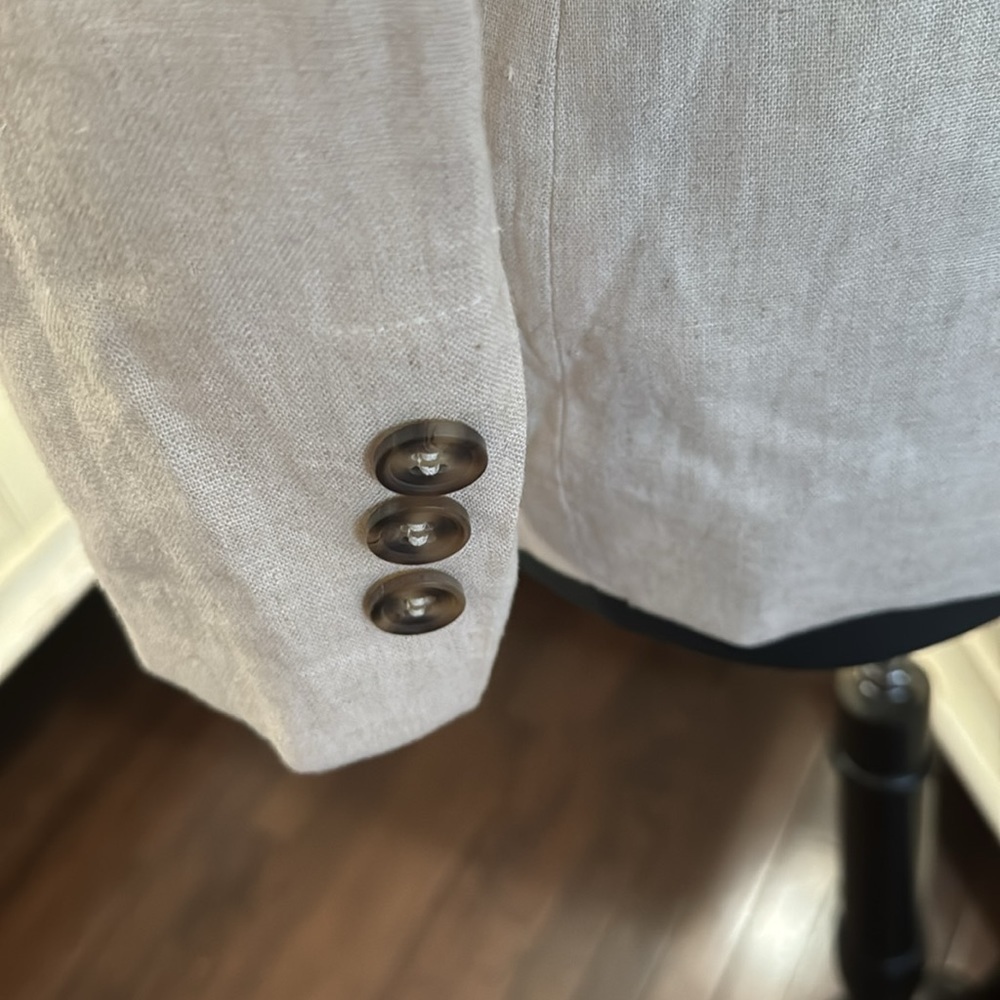 Anthropologie Avec Les Filles Classic Linen Business Casual Blazer - Picture 8 of 11